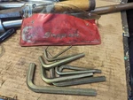 Snap On C15B 8 Piece Metric Hex Key Wrench Set. Fixed Price $21.50.