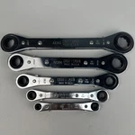Craftsman Usa Crown Lock Sae 5PC Ratchet Box Wrench 42380. Fixed Price $62.96.