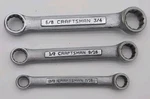 Craftsman Usa 3 Piece Stubby Double End Sae Wrench Set - Vv/ Made In. Fixed Price $29.95.