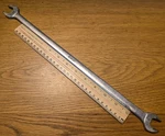 Snap-on S-9465 Flathead Wrench 5/8 11/16 17" Long Underline Logo 1944 1948. Fixed Price $35.00.
