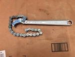 Craftsman Tools Usa 12" Chain Strap Adjustable Wrench Filter Clamp Pry Bar. Fixed Price $19.00.