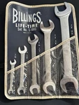 Vintage Billings Lifetime Wrench Set L-1005 (1/4 7/8 ) Usa Combination. Fixed Price $38.99.