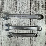 Three (3) Easco Combination Wrenches - Sae 7/16, 9/16, 5/8 Made Usa. Fixed Price $14.24.