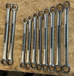 Lot Of Ten Vintage Vv-v Craftsman Wrenches Used Condition See Pics. Fixed Price $190.00.