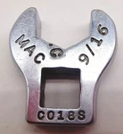 Mac Tool Co. C018S CO18S 3/8" Drive 9/16" Crowfoot Line Flare Nut Wrench 6-POINT. Fixed Price $14.49.