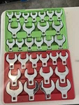 Grip 31PC Crowfoot Wrench Set Metric/sae Standard Non-ratcheting Chrome. Fixed Price $175.00.