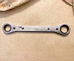 Proto 3/4" 7/8" 12 Point Ratcheting Box Wrench, Chrome, 1195, Usa, Used. Fixed Price $12.50.