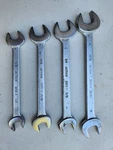 Vtg Action Usa A-series Open End Wrench Set 9/16 13/16 4PC Chrome. Fixed Price $22.50.