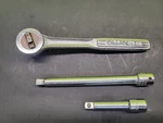Craftsman 3/8" Drive Ratchet 1971 -vv- 43788 & 2 Ext. (v) 6" 3". Fixed Price $19.99.