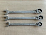 Sk Tool 3PCS Sae Reversible Ratcheting Wrench 5/16, 3/8, 7/16 - Pre Owned. Fixed Price $18.00.