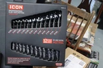 Icon Professional Flex Ratcheting/wrench Set Pc Metric 8-19MM WRFM-12 56427. Fixed Price $130.00.