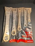 Sears Craftsman 5 Standard Piece Ratchet Box End Wrench Set 4368 Usa. Fixed Price $32.22.