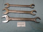 Williams "superrwench" Lot Of 3 Combo Open End Flare Line Wrenches Larger J279. Fixed Price $44.44.