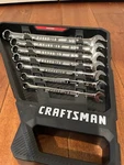 Craftsman 7 Pcs. Gunmetal Finish Long Panel Combination Wrench Set Sae. Fixed Price $49.99.