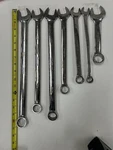 Snap-on Oex Sae Combination Wrench Set Chrome Finish Steel 7PC 1/4-9/16. Fixed Price $150.00.