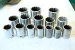 Mac Chrome Sockets 3/4 Drive Set 12PT. Fixed Price $220.00.