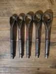 Snap On 12-POINT Sae Flank Drive Heavy-duty Offset Box Tubular 5 Pc Wrench. Fixed Price $299.00.