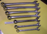 New Britain Sae Combination Wrenches U.S.A.5/16-3/8-7/16 PROTO-1/2-9/16-5/8. Fixed Price $19.95.
