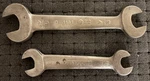Vtg Two Dodge Brothers Q-1191 7/8" X 3/4" Q-6165 9/16" 5/8" Open End Wrenches. Fixed Price $9.50.