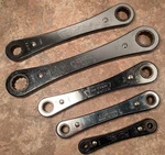 Vintage Craftsman Double Box End Ratchet Wrench Set #4368 Nos 5-PIECES Sae Usa. Fixed Price $59.49.