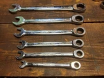 Pro Grade Piece Standard 5/16"-3/4" Ratcheting Combination Wrench Set. Fixed Price $35.00.
