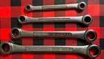 Nos Vintage Craftsman Tools 4PC Box End Ratchet Wrench 5/16 - 3/4 42593 Usa. Fixed Price $126.65.