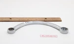 Snap-on CXM1417 14MMX17MM 12PT Metric Half-moon Box End Obstruction Wrench Usa. Fixed Price $59.99.