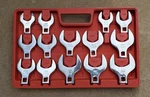 Grip Tools 14PC. 1/2" Drive Sae Jumbo Crowfoot Wrench Set. Fixed Price $50.00.