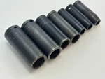 Cornwell Usa 7PC Deep Metric Impact Socket Lot, 3/8" Drive, 8MM-18MM Range. Fixed Price $59.99.