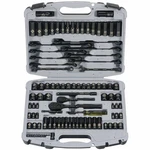 Stanley 92-839 99 Pc Black Chrome Socket Set Laser Etched 1/4 3/8 Drive. Fixed Price $168.24.