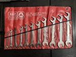 Nos Unused Bonney B-80748 11 Pc Sae Combination Wrench Set 3/8" 1". Fixed Price $500.00.