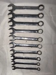 Snap-on 10PC Metric Combination Wrench Set 9-19MM Usa Flank Drive Oexm Used. Fixed Price $199.95.