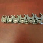 Snap-on 6 Piece 3/8 Dr Sae Flare Nut Crowfoot Wrench Set. Usa.. Fixed Price $130.00.