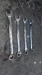Vintage Snap-on 4 Piece 6 Point Combination Wrench Set Sae. Fixed Price $90.00.