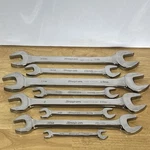 Snap On Sae Large Double Open End Wrench Set 3/8" To 1-1/4" 7PC Usa Read. Fixed Price $399.95.