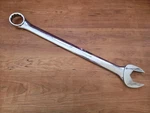 Mac Tools CL64R Extra Long Chrome Polish Jumbo Combination Wrench, 2". Fixed Price $174.99.