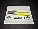 Snap-on Tools Hi Vis Yellow 9" Adjustable Joint Interlocking Channel Plier 91ACP. Fixed Price $179.95.