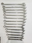 Craftsman Full Polish 14 Pc Large Combo Wrench 12 Pt Sae 42235. Fixed Price $199.00.