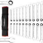 20-PIECE Ratcheting Set Metric And Sae Combination Wrenches. Fixed Price $38.99.