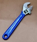 T. A. Tools Adjustable 6" Wrench Blue Handle 56706 Spain. Fixed Price $10.12.