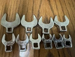 Craftsman 10 Piece 3/8" Drive Sae Crowfoot Wrench Set, Made In Usa.. Fixed Price $59.95.