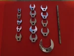 Snap-on Sae Crowfoot Wrench 15PC Set 7/16' To 2 3/16'' Vintage Usa With Holder. Fixed Price $249.99.