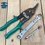 Hand Tools Lot Box End Wrenches, Tin Snips, Blue Point Snap-on Usa. Fixed Price $14.00.