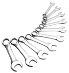 Sunex 9930M 10 Pc. Fully Polished Metric Stubby Combination Wrench Set. Fixed Price $49.94.