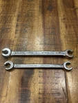 Matco Tools 6PT 3/8 X 7/16" Flare Nut Line Wrenches 2PC WF12146 & WFN12146 Usa. Fixed Price $30.00.