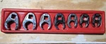 Snap-on SPP319 Chrome Steel Crowfoot Wrench Set Sae 7PC 3/8-3/4IN 6 Point. Fixed Price $115.00.