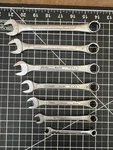 Vintage Sk Tools 7PC Combination Wrench Lot Sae & Metric Usa. Fixed Price $74.99.
