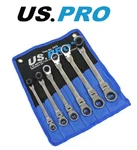 Us Pro Ratchet Spanner Set Flexi Head 6PC Combination Metric 8-19MM 3475. Fixed Price $41.61.