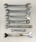 Lot Of 6 Blue Point Supreme Vintage Open End Wrench, And Combination. Fixed Price $54.99.