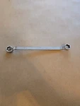 Mac Tools Sabina 1/2"-9/16" 6PT Sae Chrome Offset Box End Wrench Usa BHOL1618. Fixed Price $18.00.